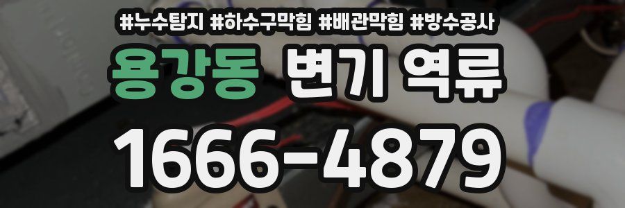 용강동 변기 역류