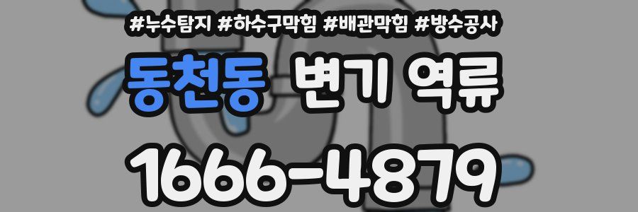 동천동 변기 역류
