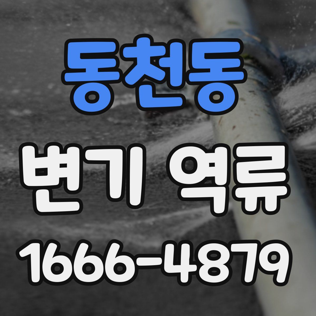동천동 변기 역류