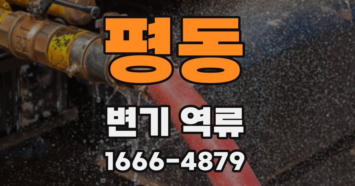 평동 변기 역류