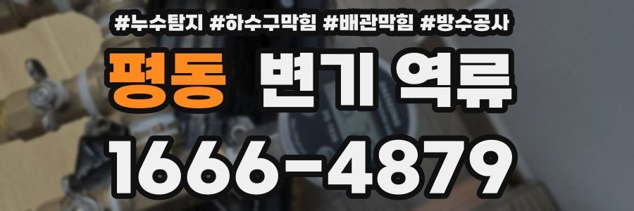 평동 변기 역류
