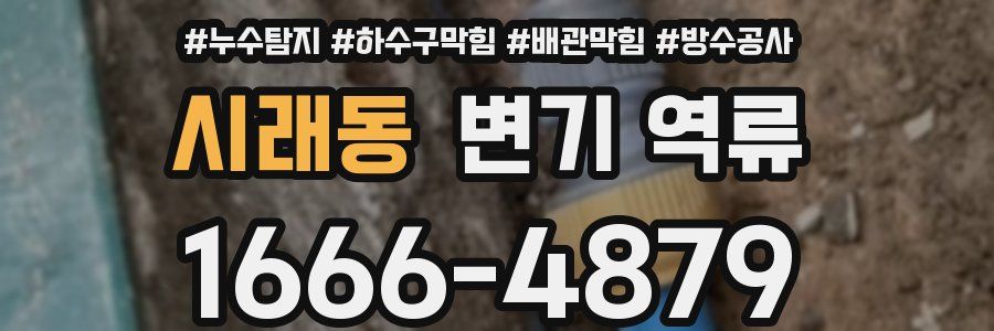 시래동 변기 역류