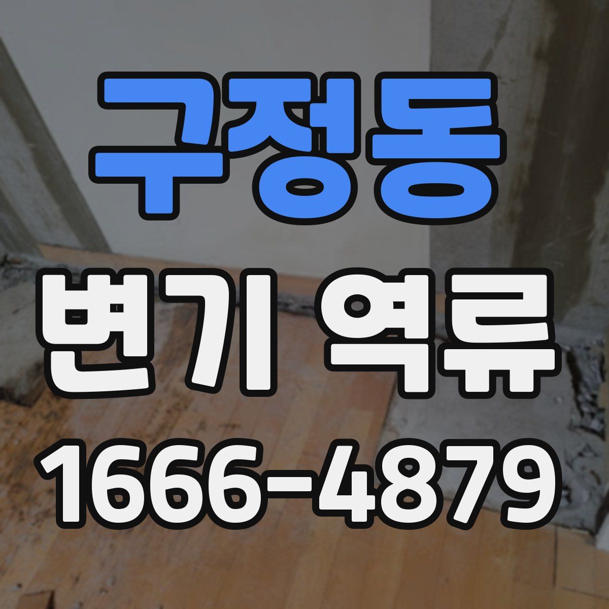구정동 변기 역류