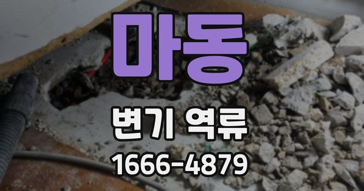 마동 변기 역류