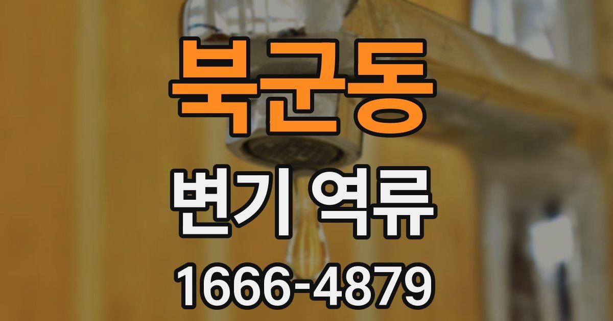 북군동 변기 역류