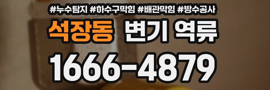 석장동 변기 역류