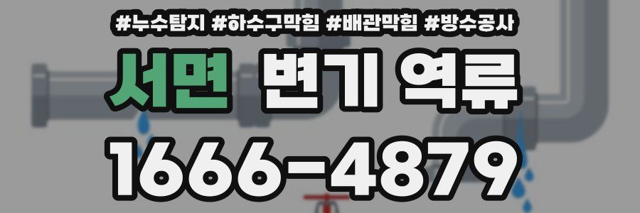 서면 변기 역류