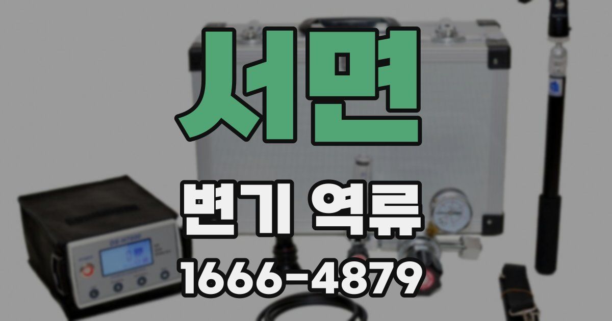 서면 변기 역류