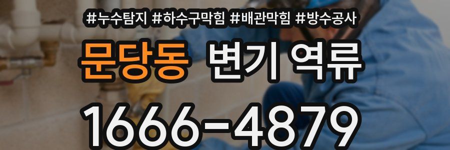 문당동 변기 역류