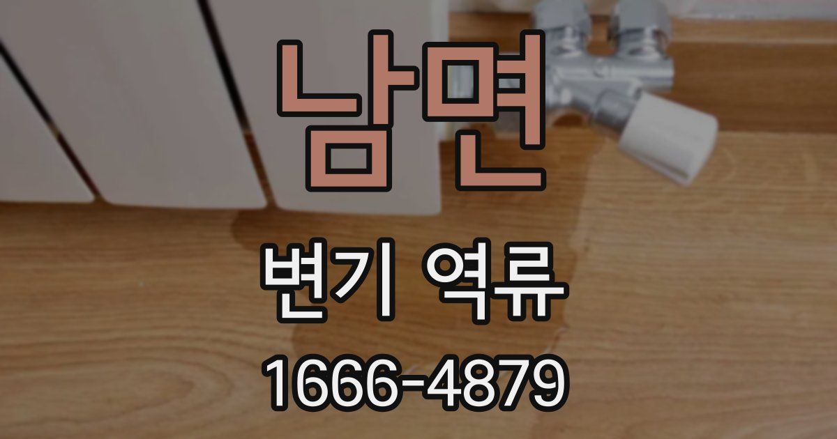 남면 변기 역류