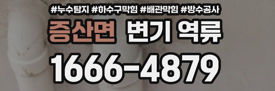 증산면 변기 역류