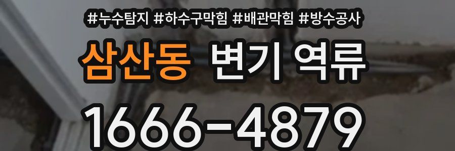 삼산동 변기 역류
