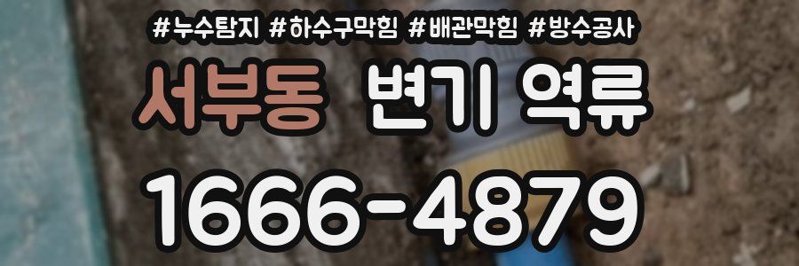 서부동 변기 역류