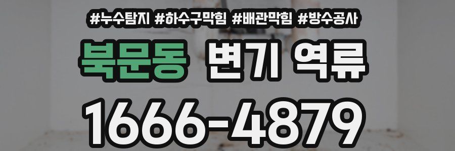 북문동 변기 역류