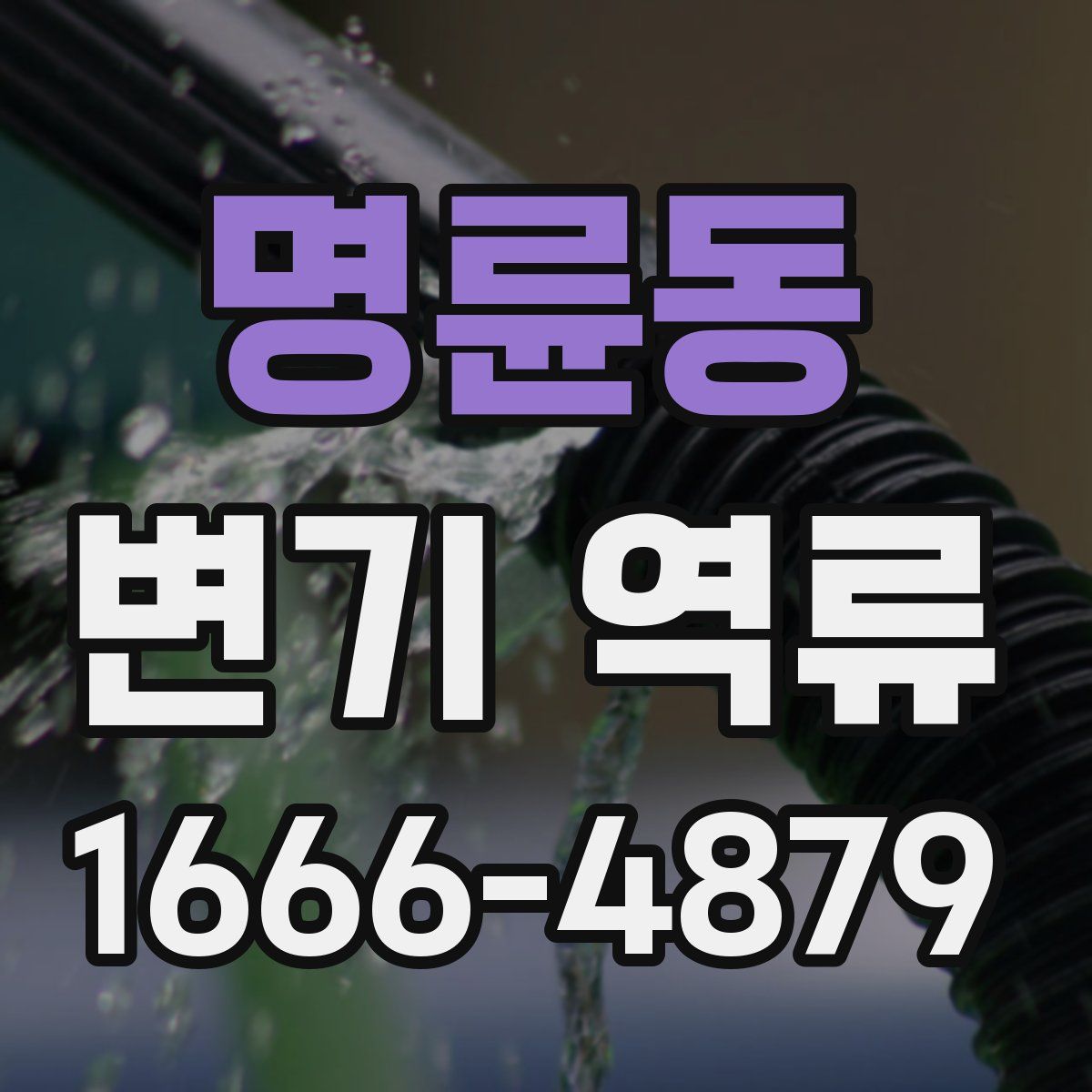 명륜동 변기 역류