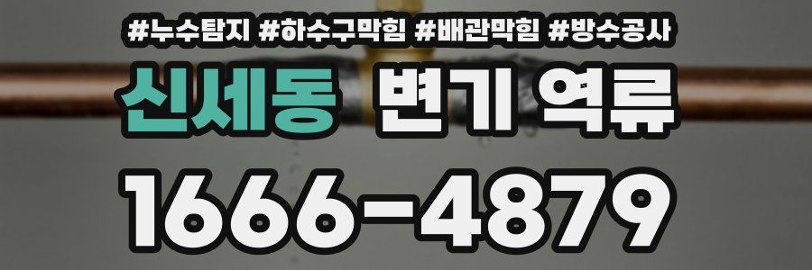 신세동 변기 역류
