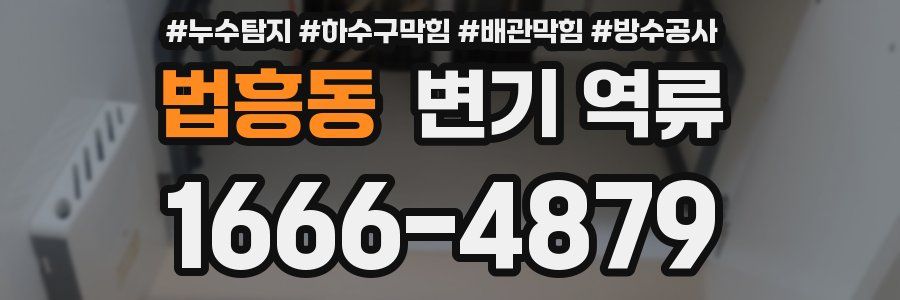 법흥동 변기 역류