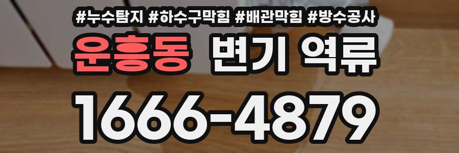 운흥동 변기 역류