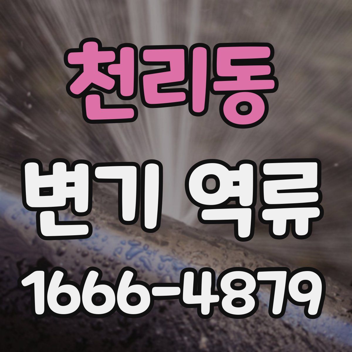 천리동 변기 역류
