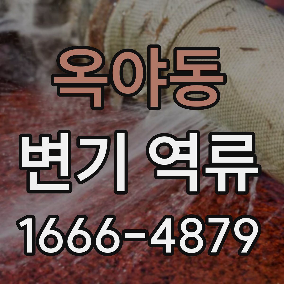 옥야동 변기 역류