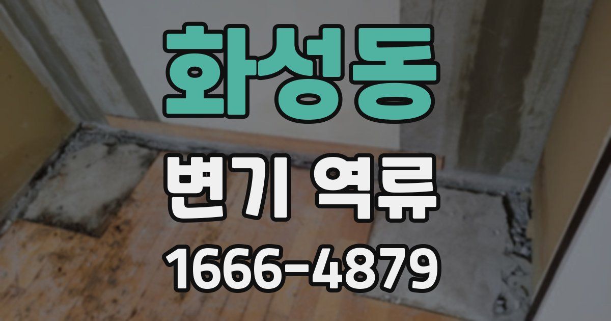 화성동 변기 역류