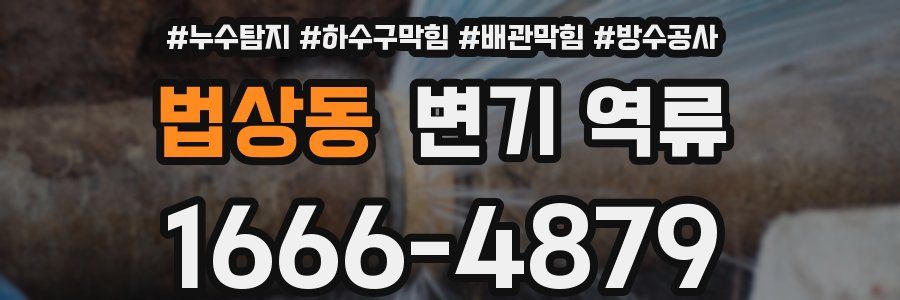 법상동 변기 역류
