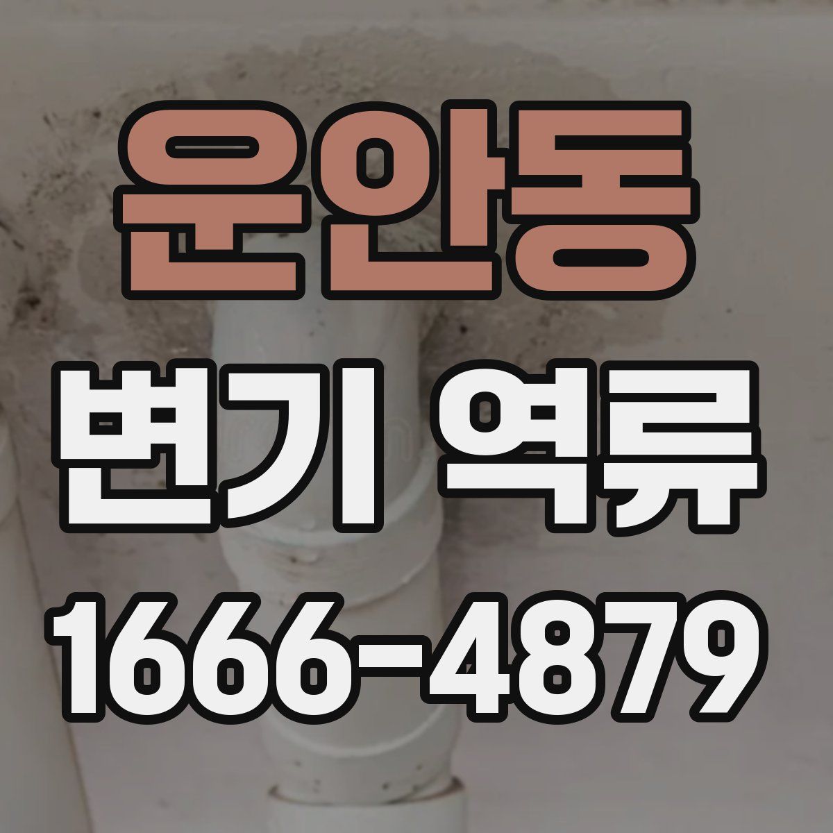 운안동 변기 역류