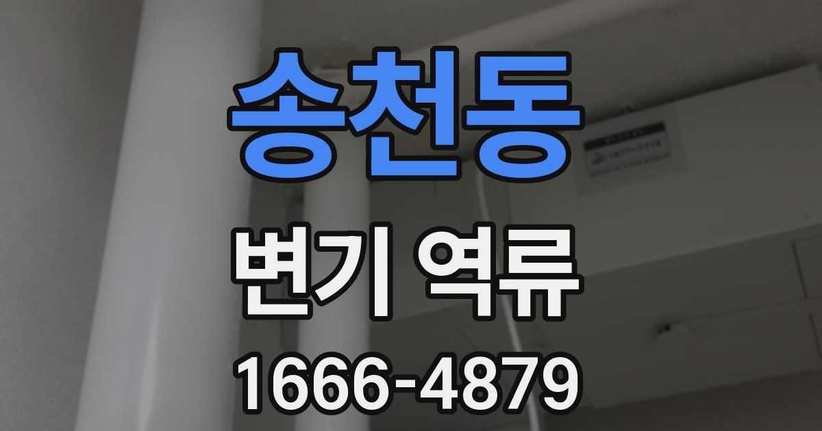 송천동 변기 역류