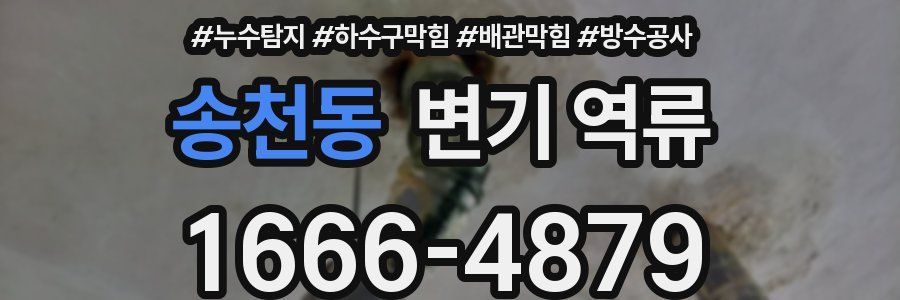 송천동 변기 역류