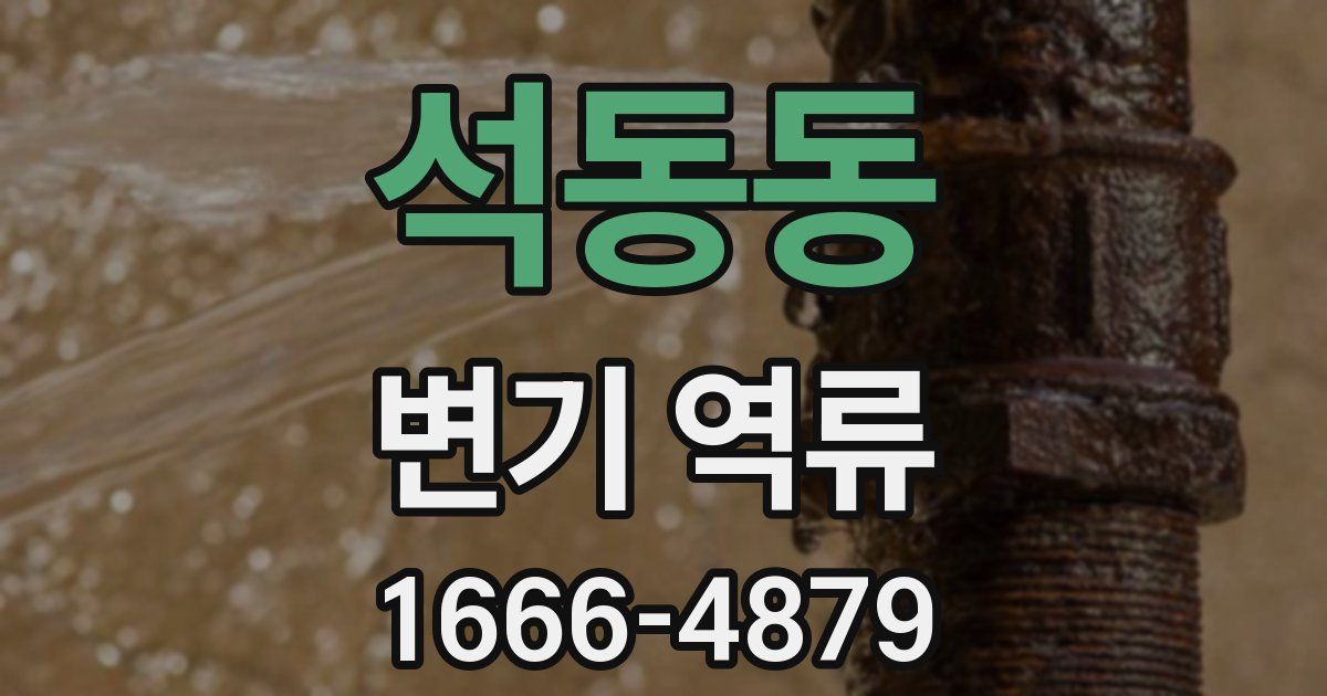 석동동 변기 역류