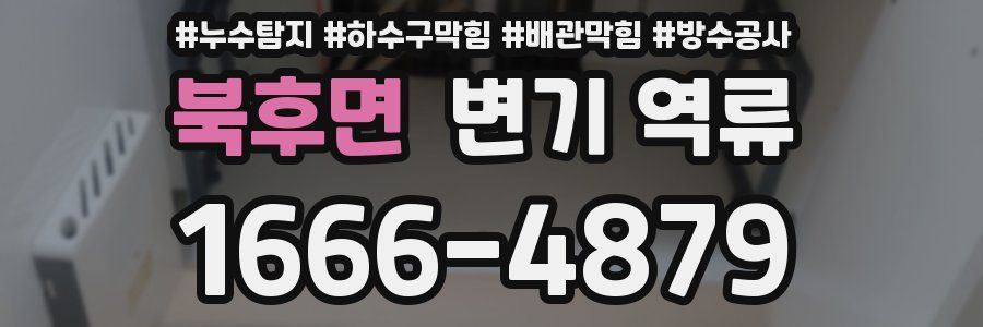 북후면 변기 역류