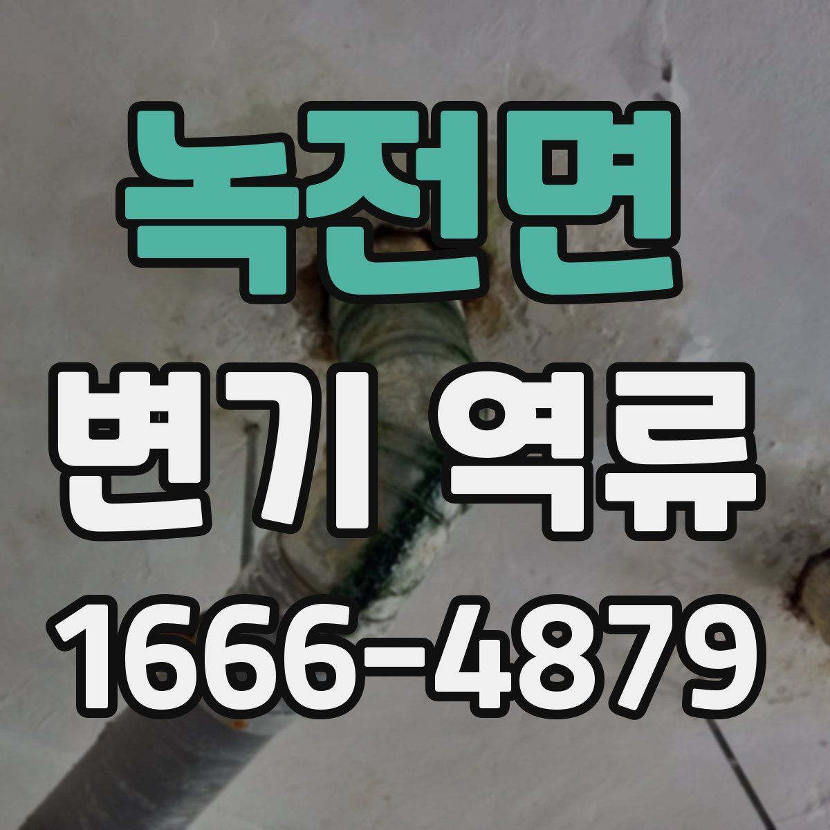 녹전면 변기 역류