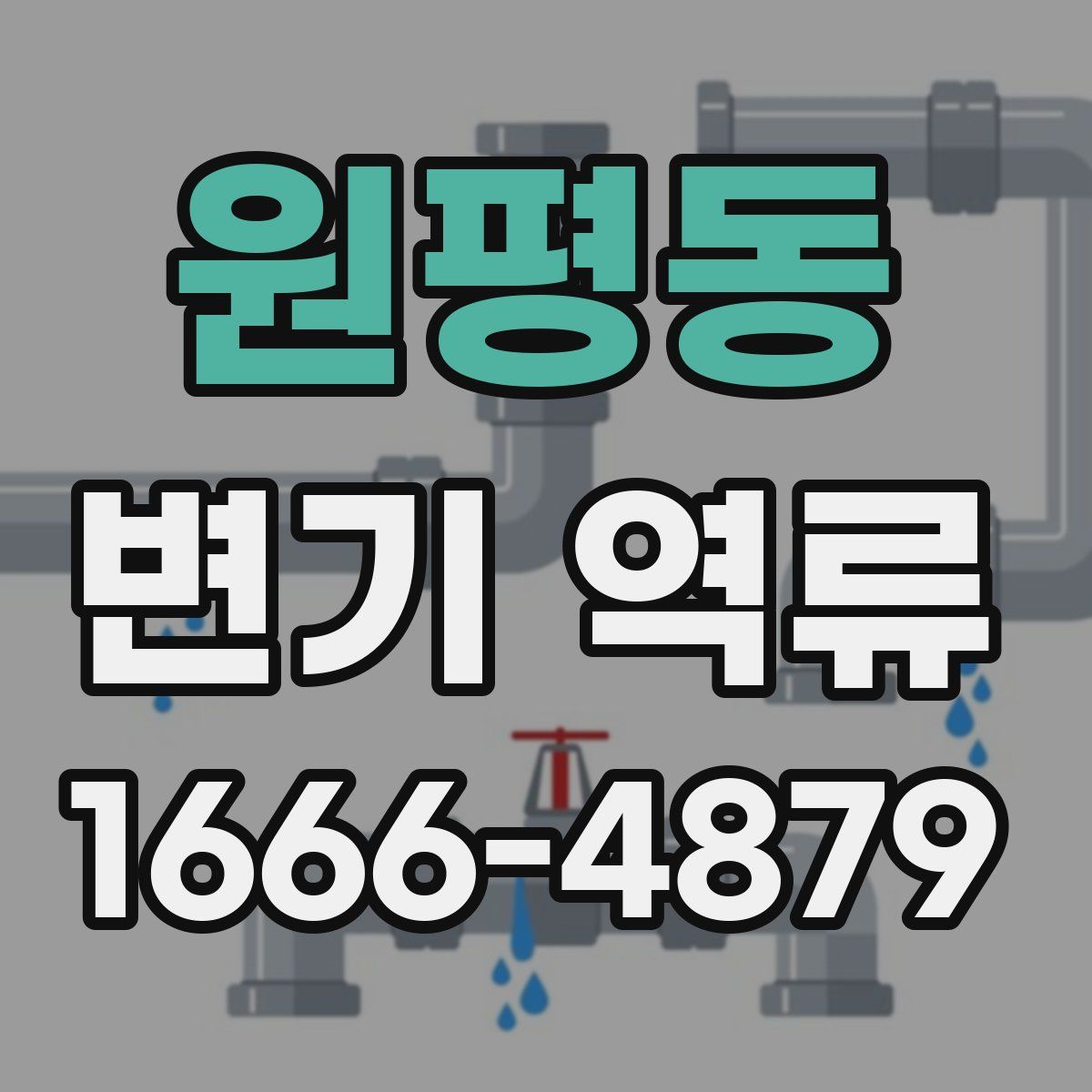 원평동 변기 역류
