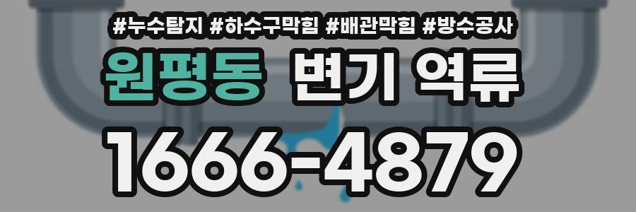 원평동 변기 역류