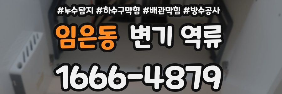 임은동 변기 역류