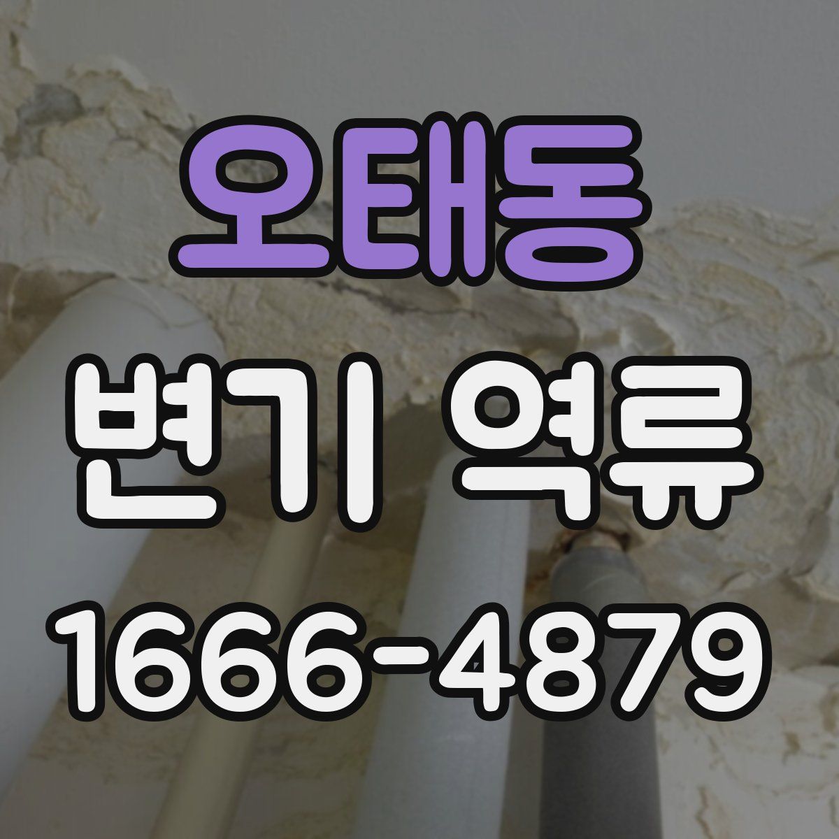 오태동 변기 역류