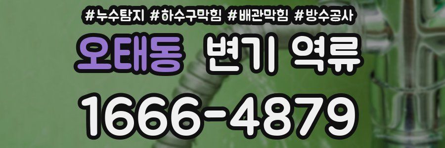 오태동 변기 역류