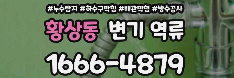 황상동 변기 역류