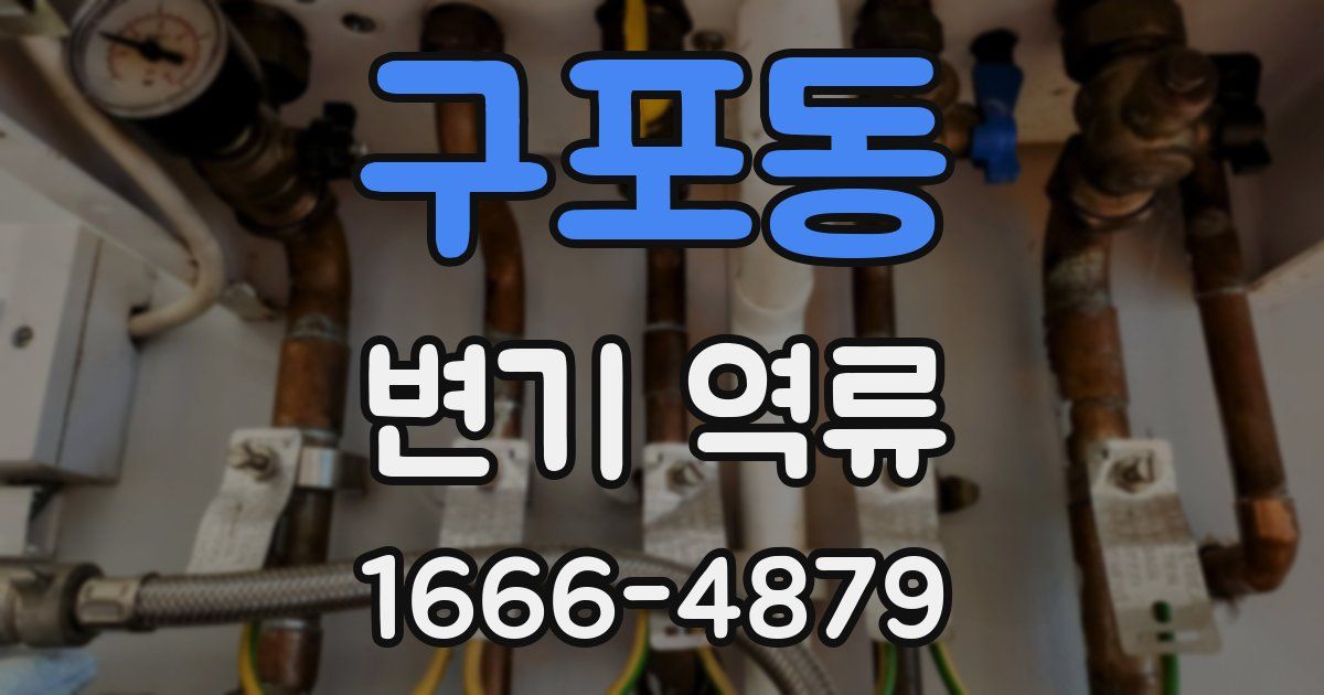 구포동 변기 역류