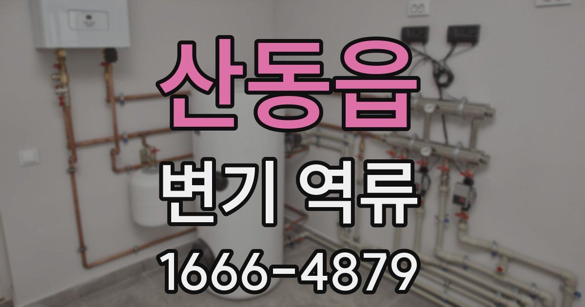 산동읍 변기 역류