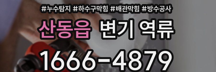 산동읍 변기 역류