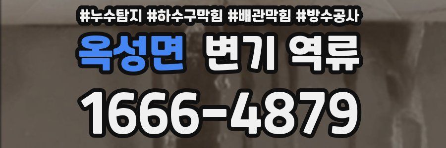 옥성면 변기 역류