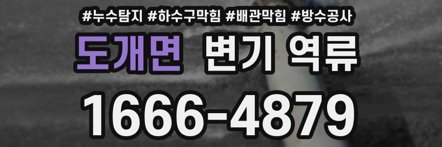 도개면 변기 역류