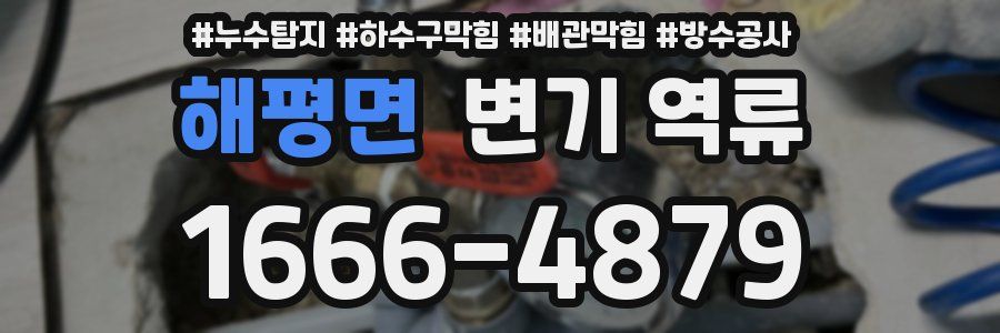 해평면 변기 역류