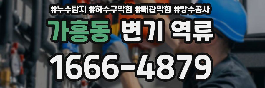 가흥동 변기 역류