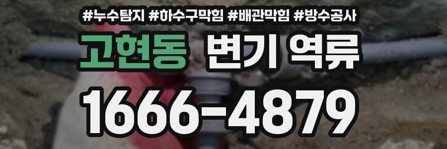 고현동 변기 역류