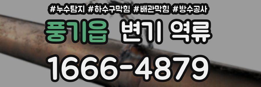 풍기읍 변기 역류