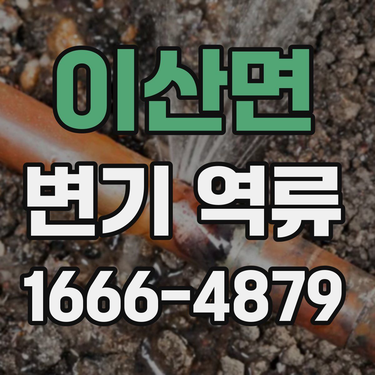 이산면 변기 역류