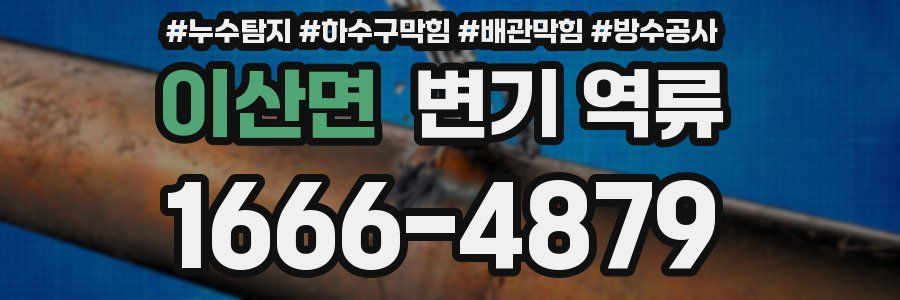 이산면 변기 역류