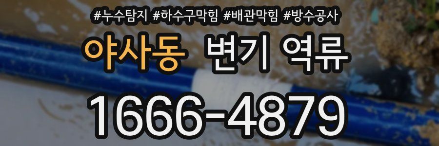 야사동 변기 역류